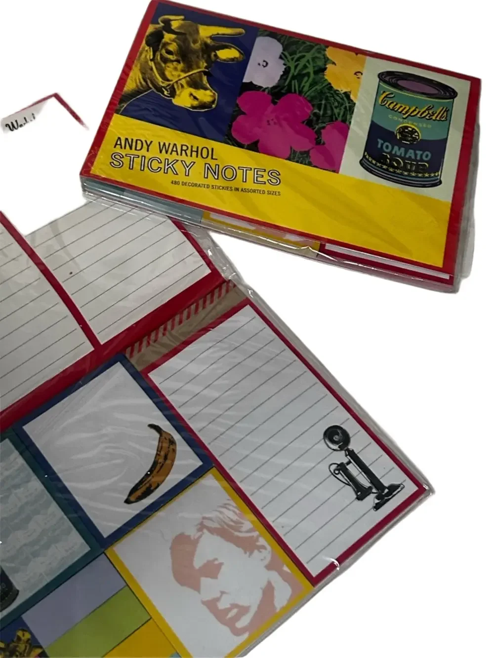 NWT Andy Warhol Sticky Notes Set of Two Collector’s Items Stationary